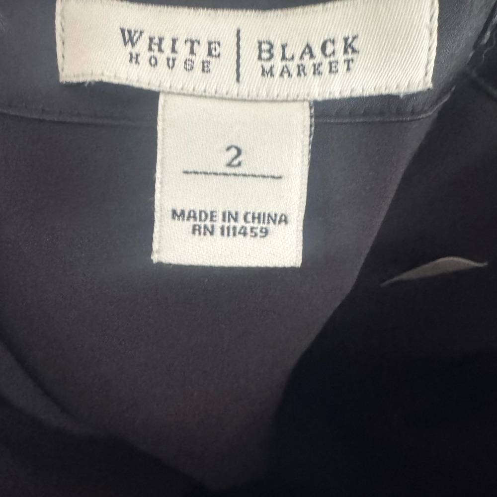 White House Black Market Black Strapless Mini Dress - Picture 2 of 3